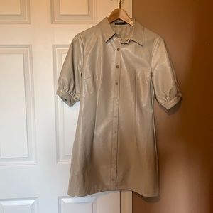 Stunning vinyl Nasy Gal mini dress